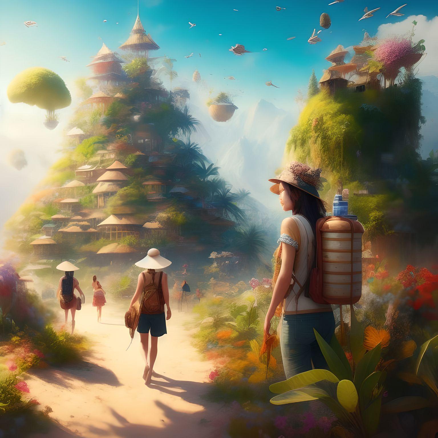 "Красивые девушки в поиске ингредиентов для натуральной косметики"