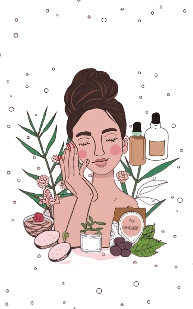 Счастливая девушка тестирует косметику для контрактного производства.