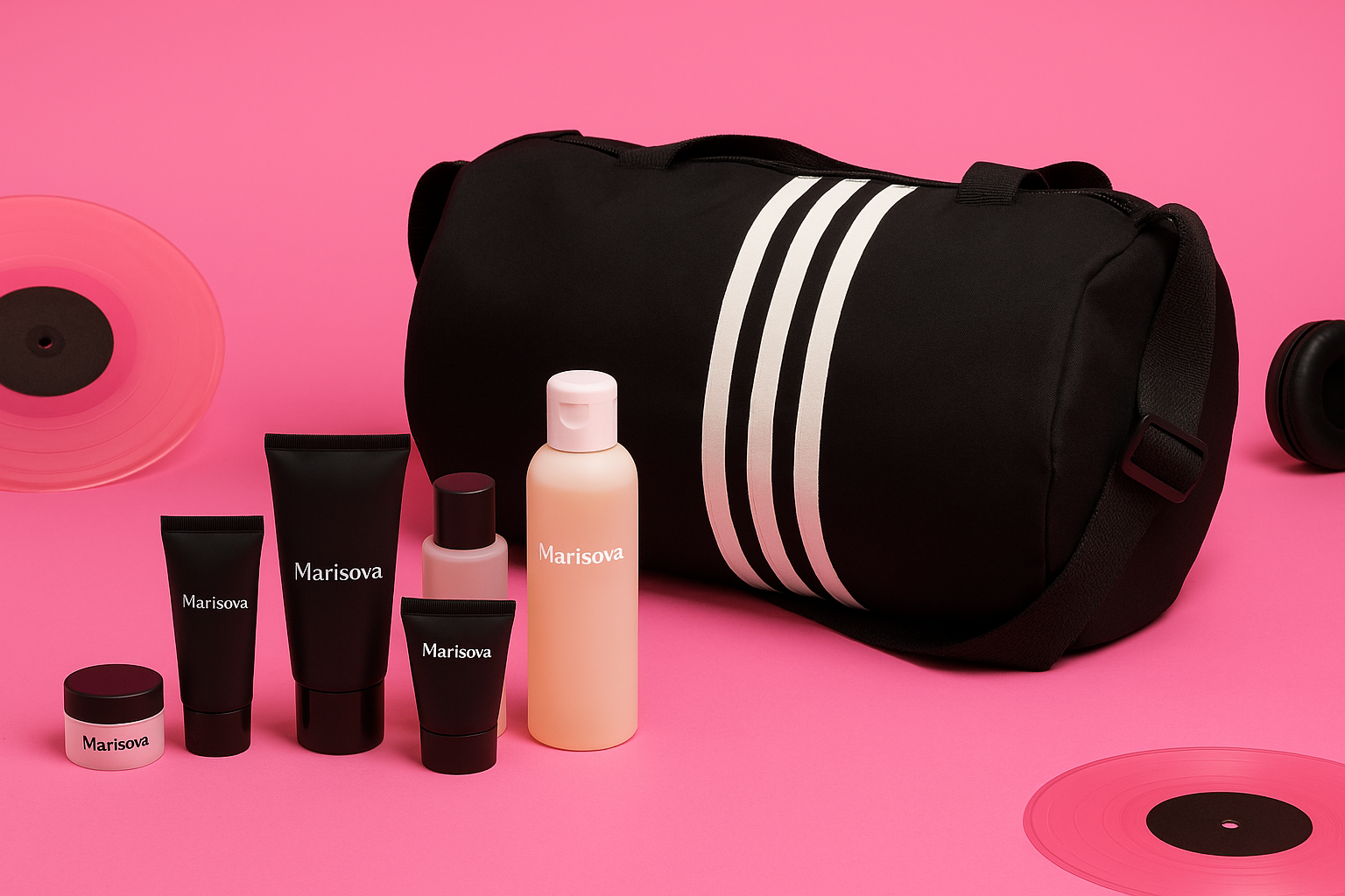 Косметика Marisova в стиле музыкального лейбла — travel-наборы